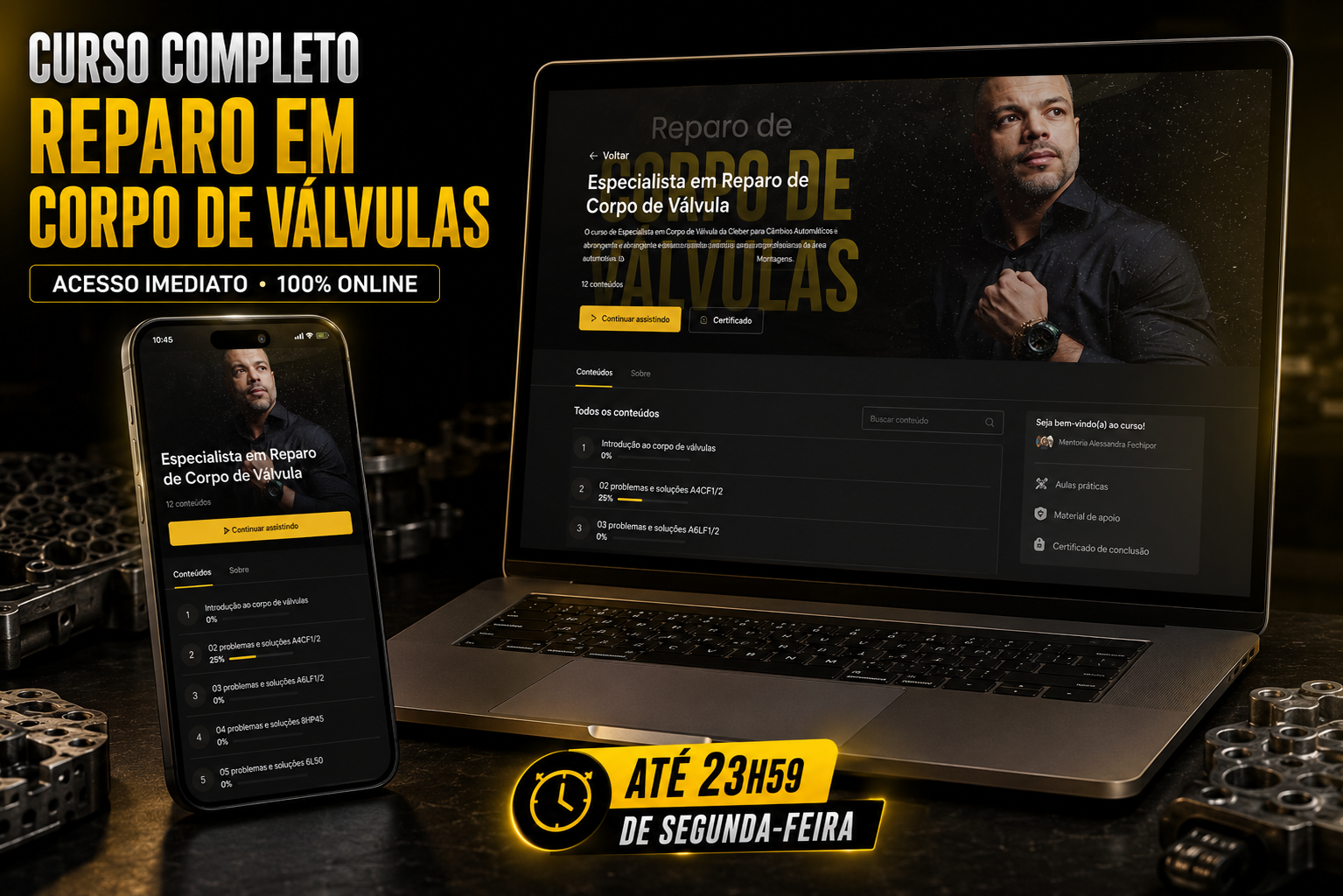 Bônus 4: curso completo de reparo em corpo de válvulas
